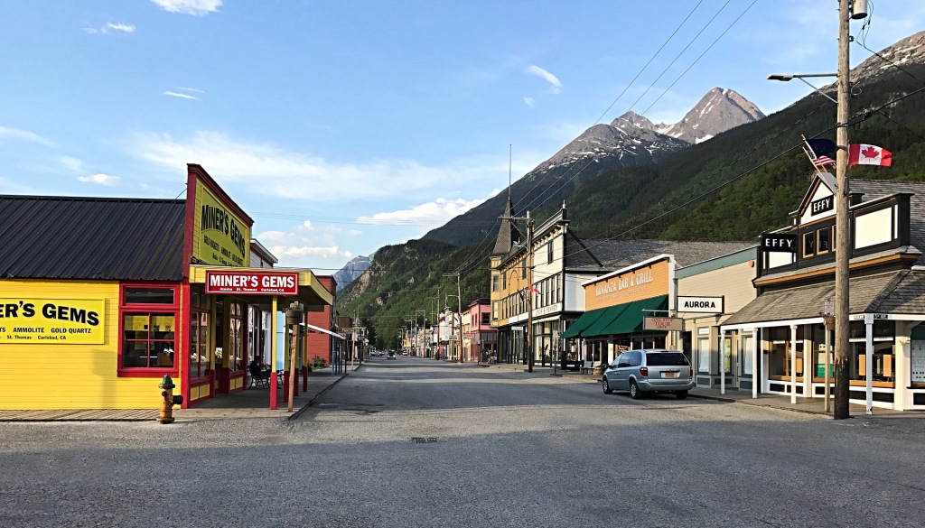 Skagwey – kedysi ústredné mesto “goldrushu” a Yukon trailu.