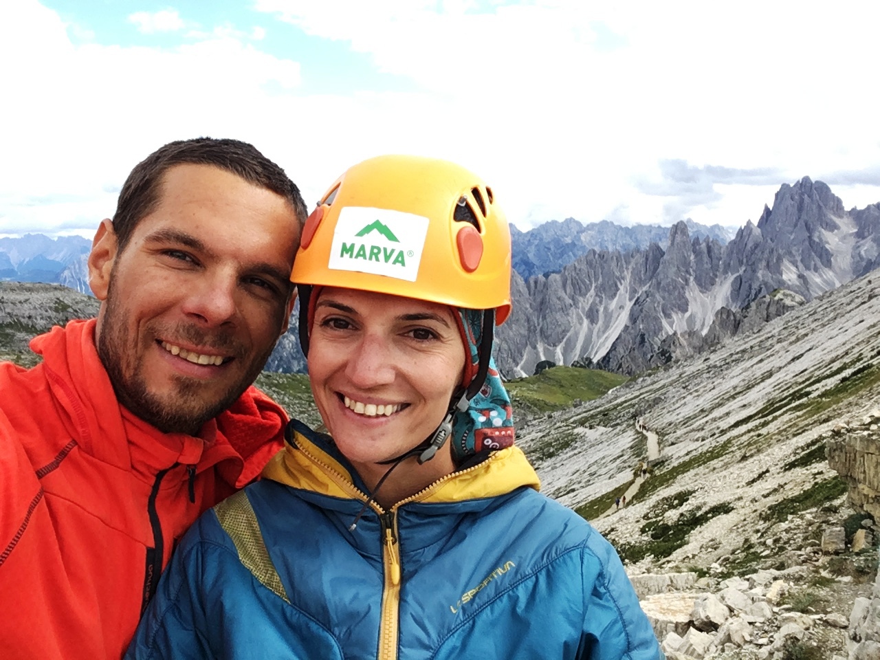 Martin Varga a Duška Vargová v Dolomitoch